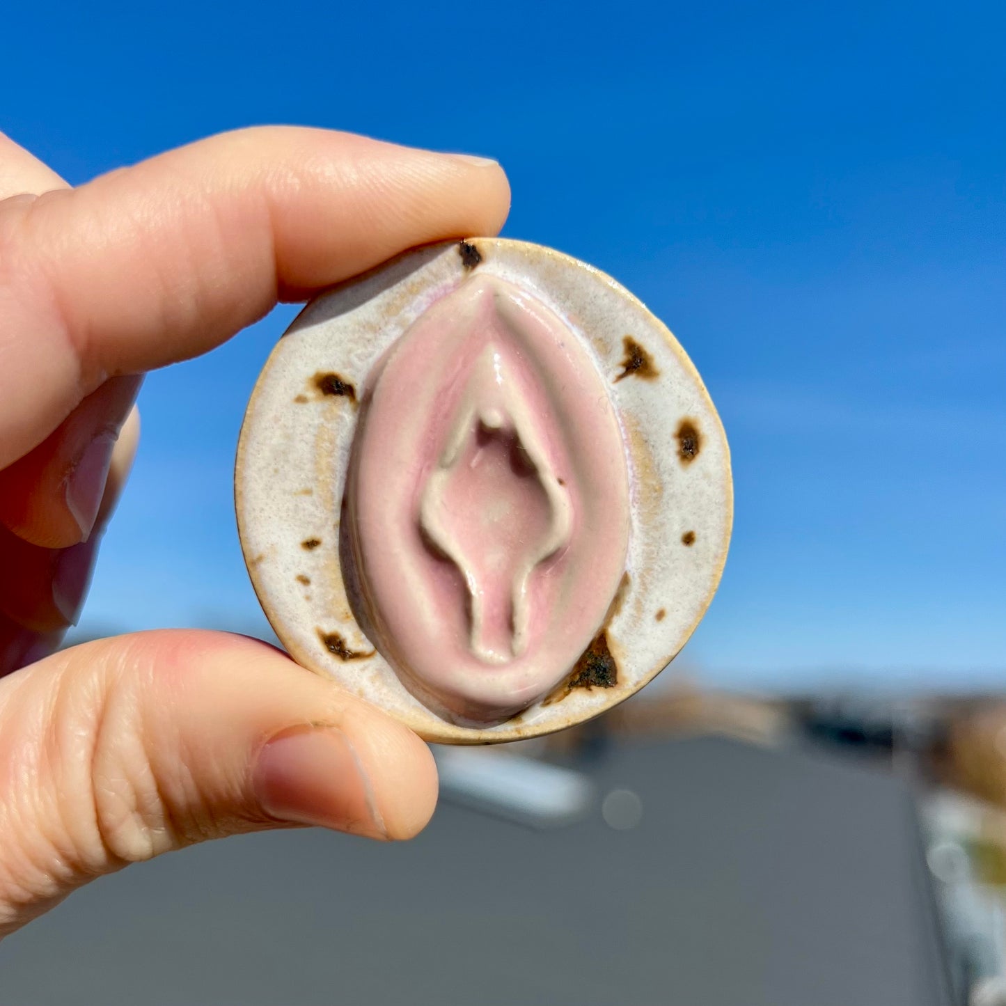 Viva la vulva keramikmagnet