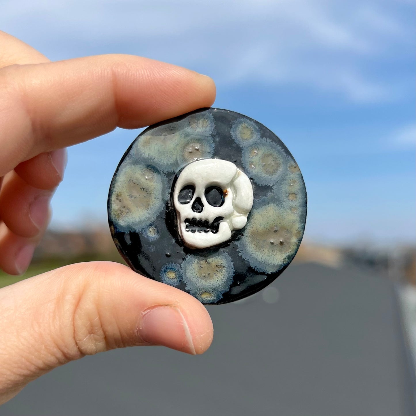 Kranium keramikmagnet