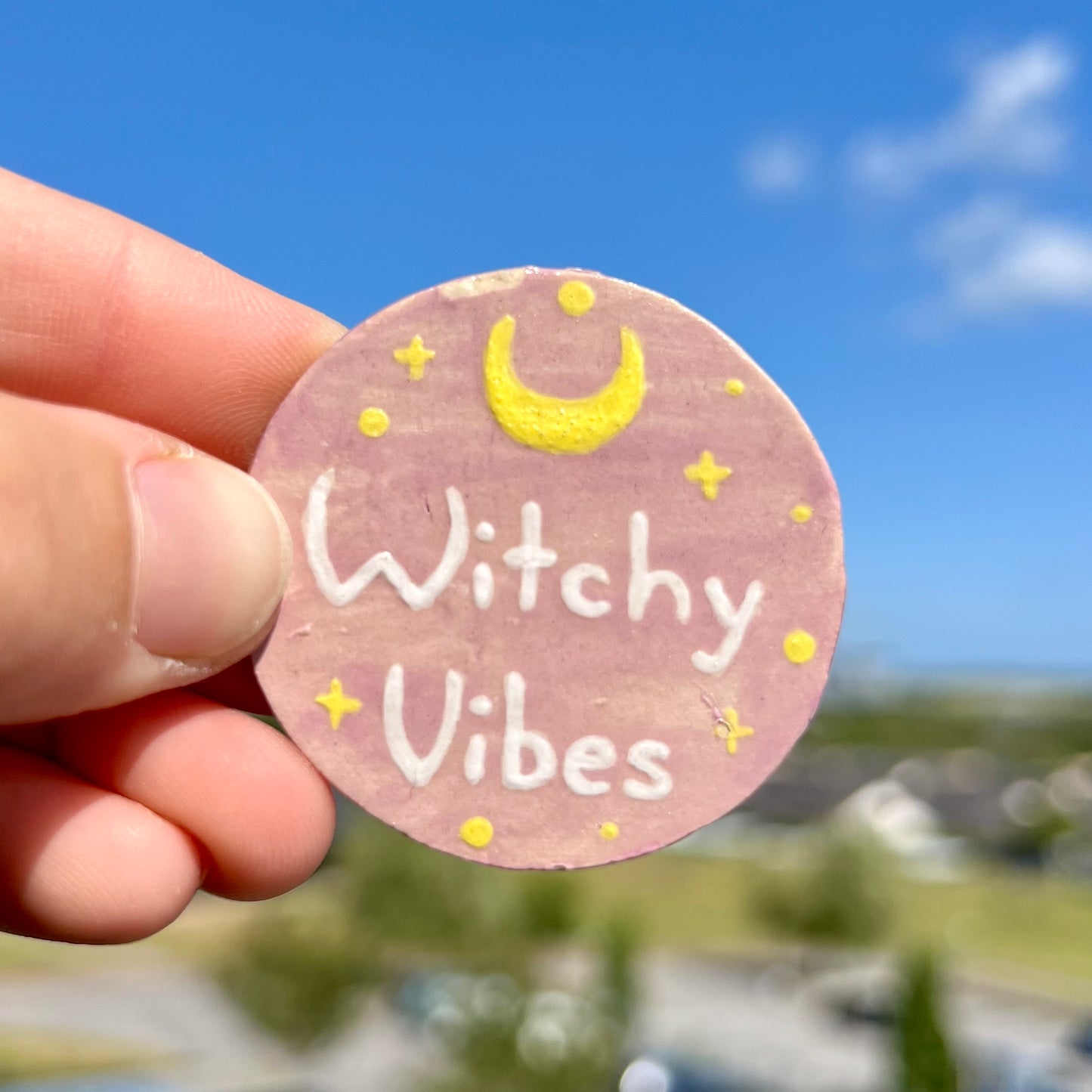 Witchy vibes keramikmagnet