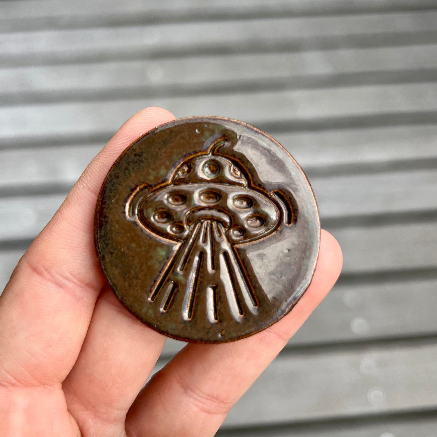 Ufo keramikmagnet