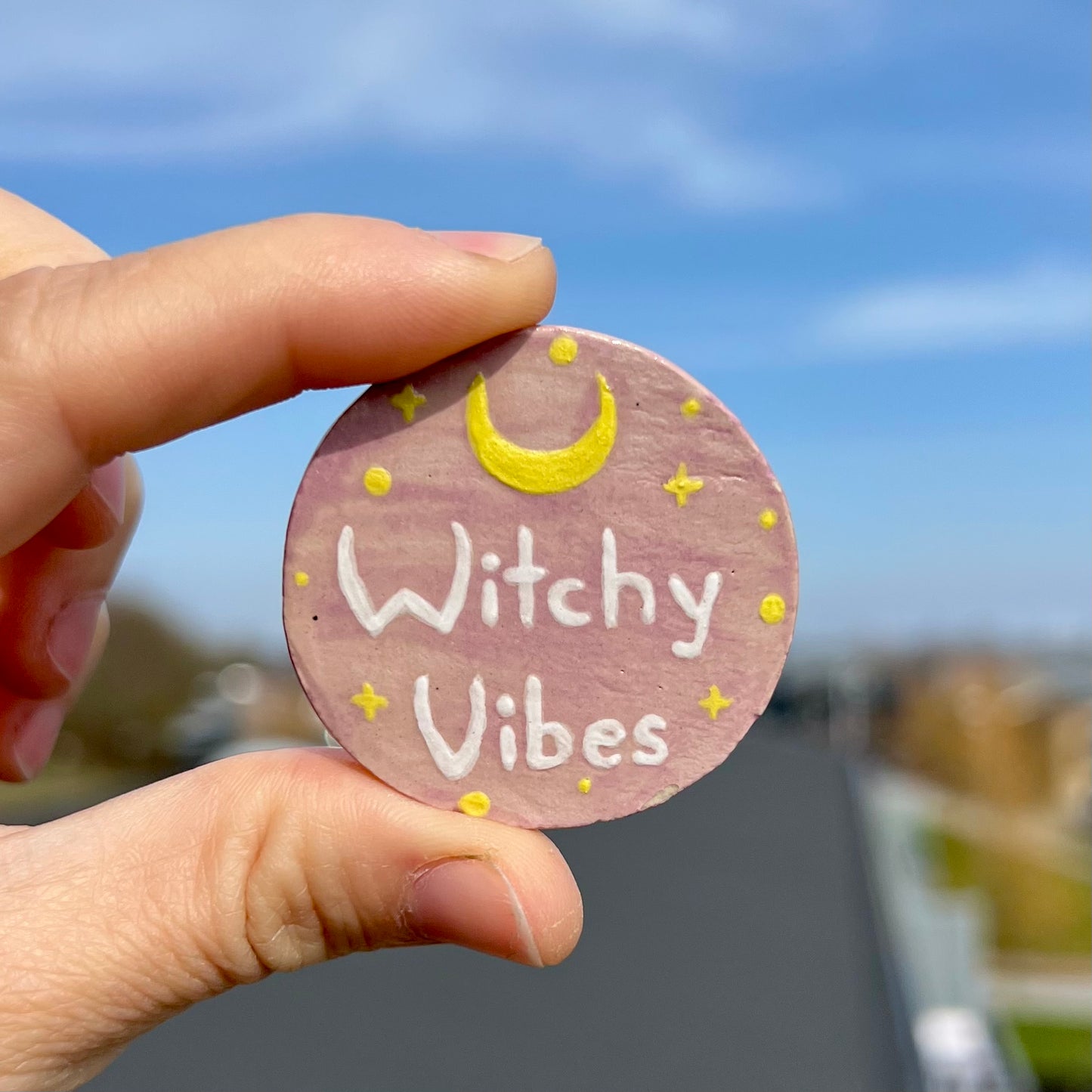 Witchy vibes keramikmagnet
