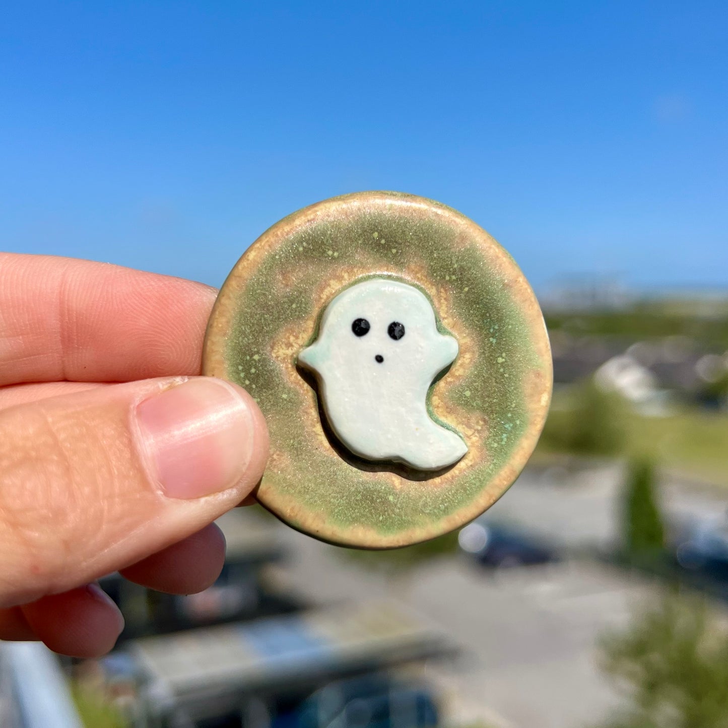 Spøgelse keramikmagnet