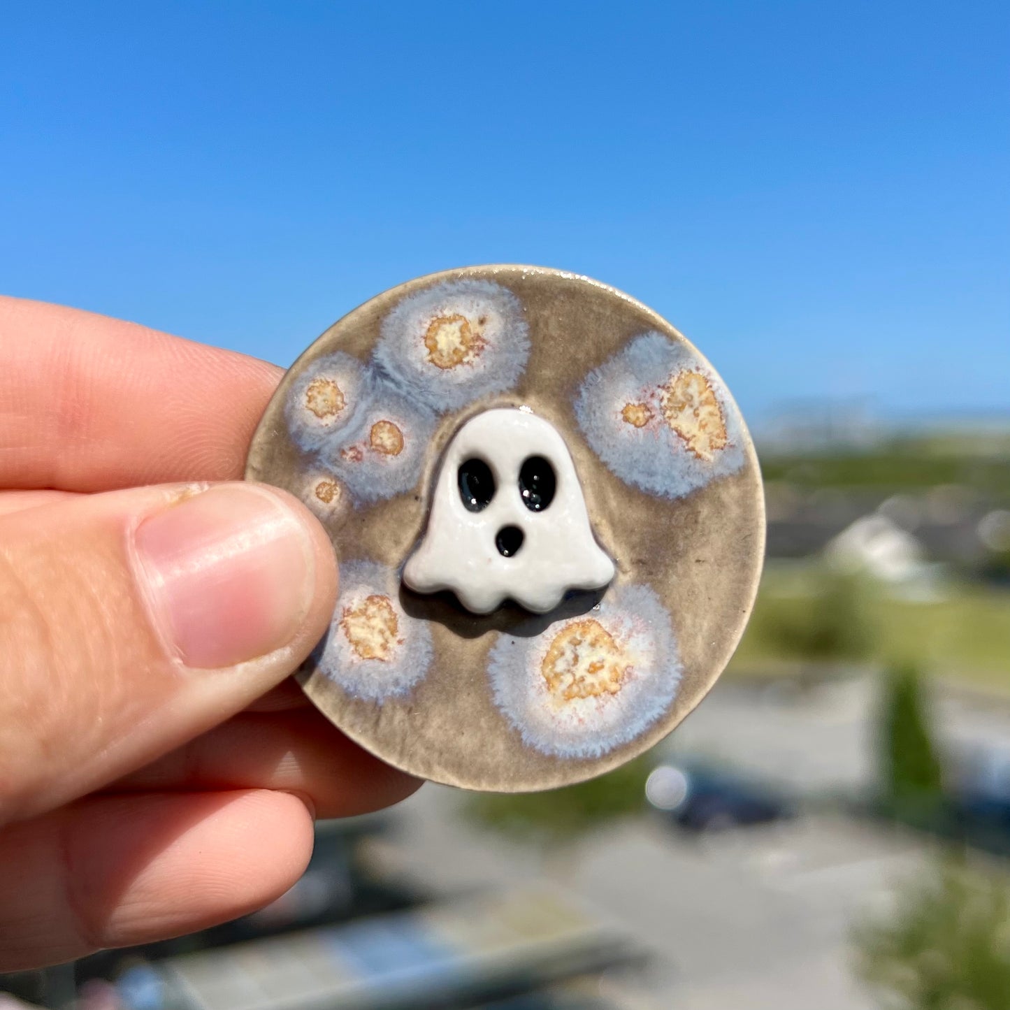 Spøgelse keramikmagnet