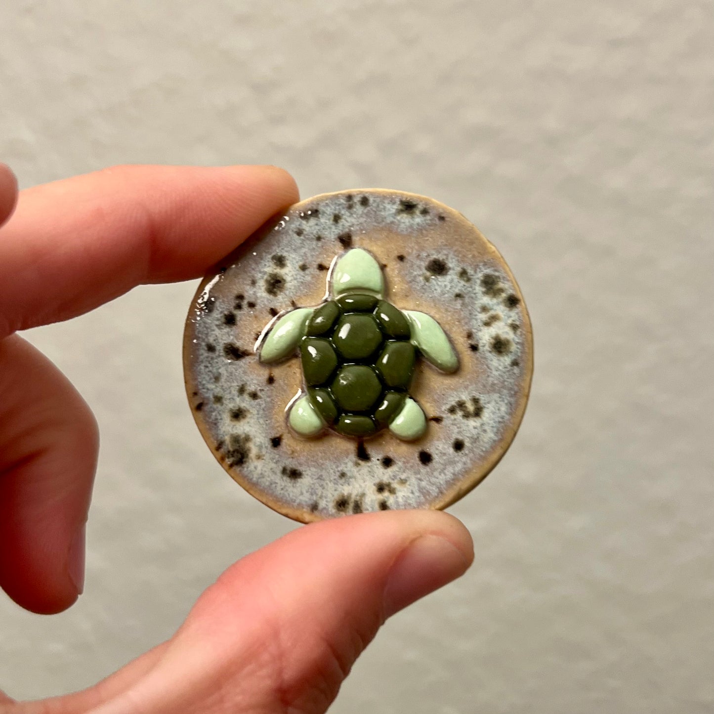 Skildpadde keramikmagnet