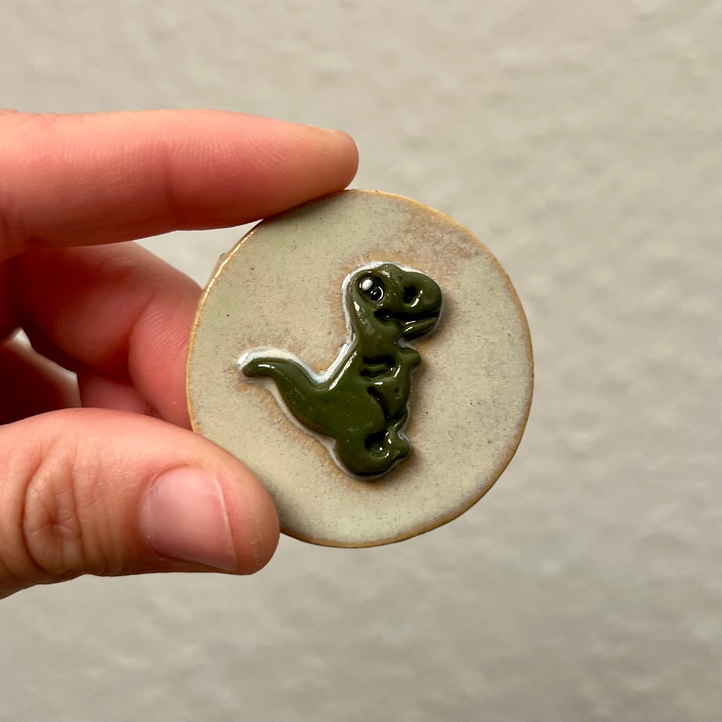 Dino keramikmagnet