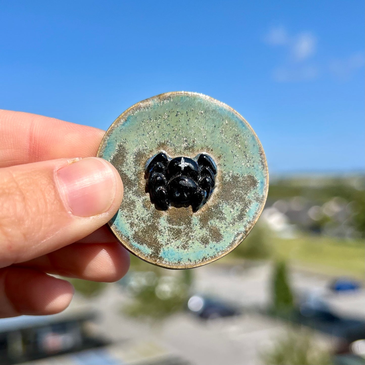 Edderkop keramikmagnet