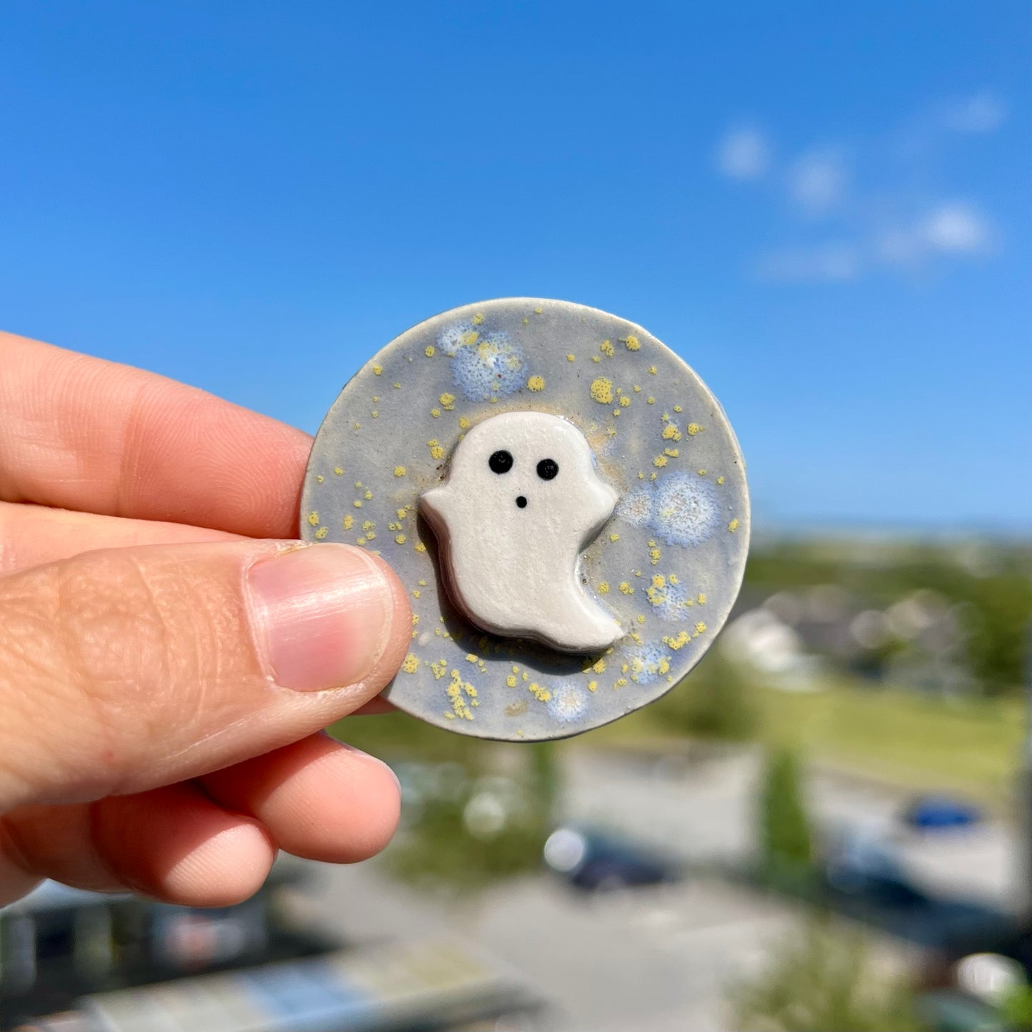 Spøgelse keramikmagnet