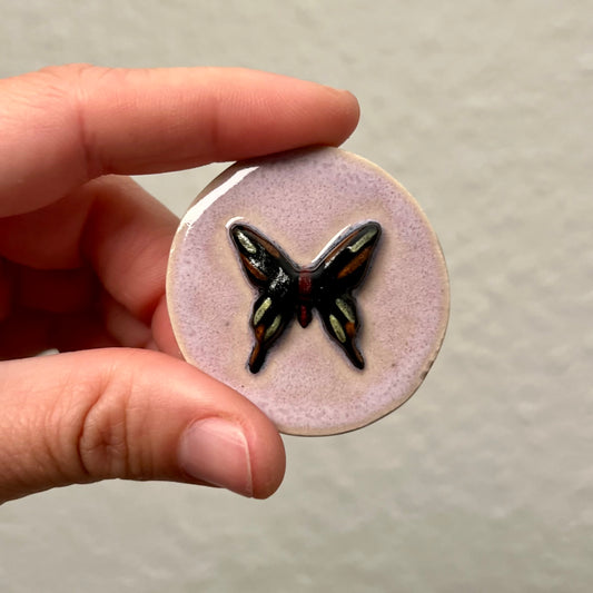 Sommerfugl keramikmagnet