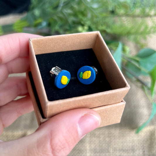 Citron øreclips