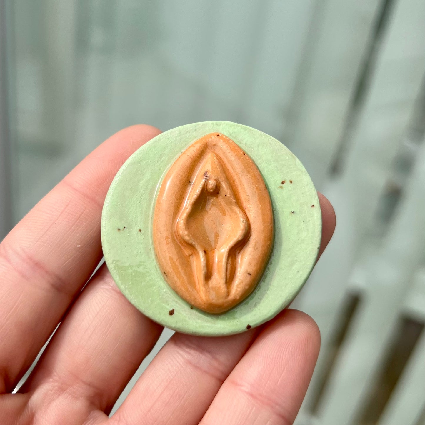 Viva la vulva keramikmagnet