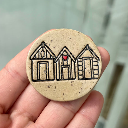 Sommerhus keramikmagnet