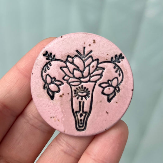 Uterus keramikmagnet