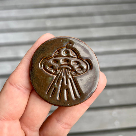 Ufo keramikmagnet