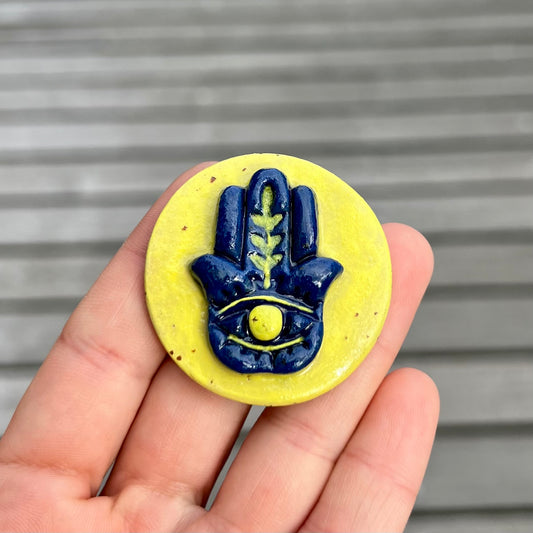 Hamsa keramikmagnet